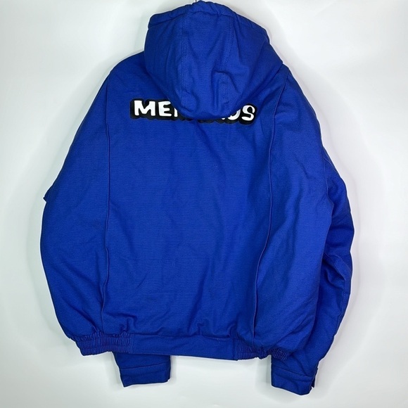 Menards Blue Insulated Hooded Jacket Size Large - Picture 4 of 9